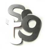Stainless steel letters